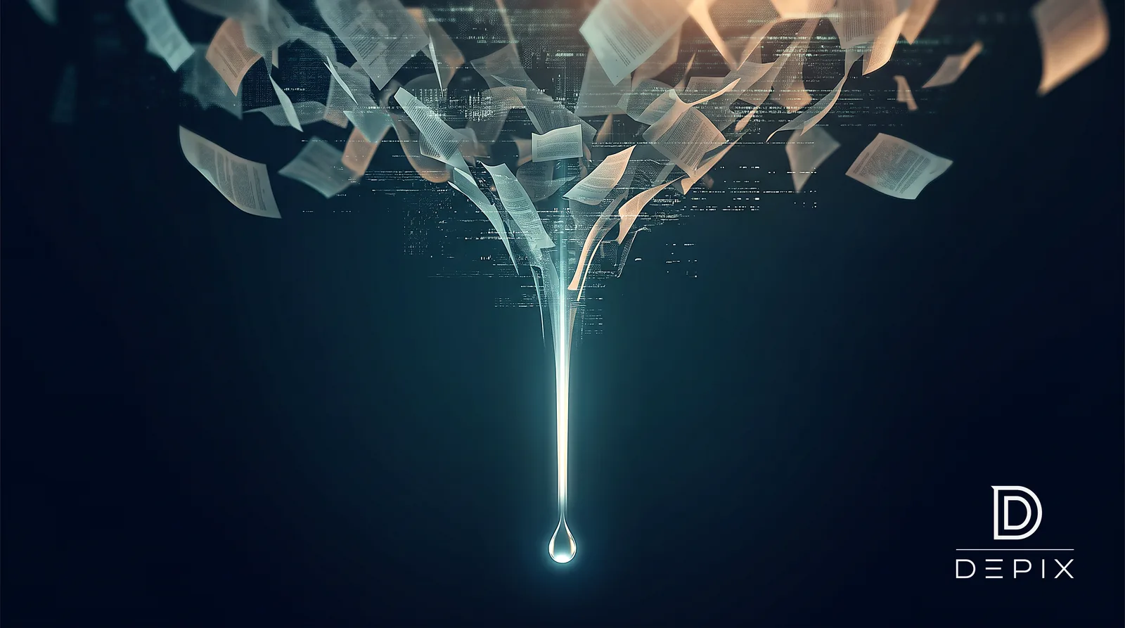 Focused reading light cutting through visual static
